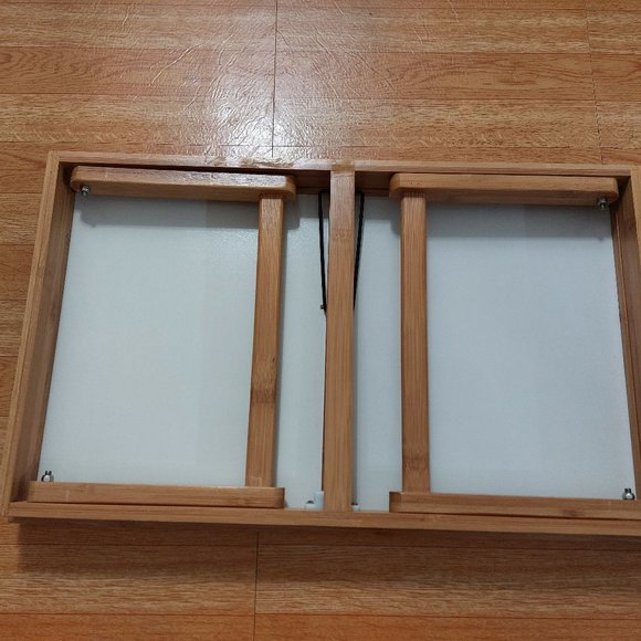 Bamboo Bed Breakfast Tray Bed Trays for Eating with Folding Legs Working In Bed - Picture 7 of 9